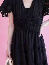Noir Grace Dress - MAISON MARBLE