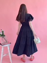 Noir Grace Dress - MAISON MARBLE