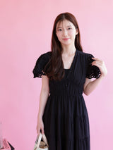 Noir Grace Dress - MAISON MARBLE