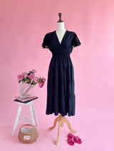 Noir Grace Dress - MAISON MARBLE
