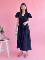 Noir Grace Dress - MAISON MARBLE