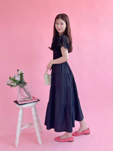 Noir Grace Dress - MAISON MARBLE