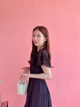 Noir Grace Dress - MAISON MARBLE