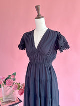 Noir Grace Dress - MAISON MARBLE