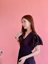 Noir Grace Dress - MAISON MARBLE