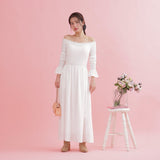 Off Gather Dress - MAISON MARBLE