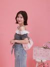 Off shoulder Puff Tee - MAISON MARBLE