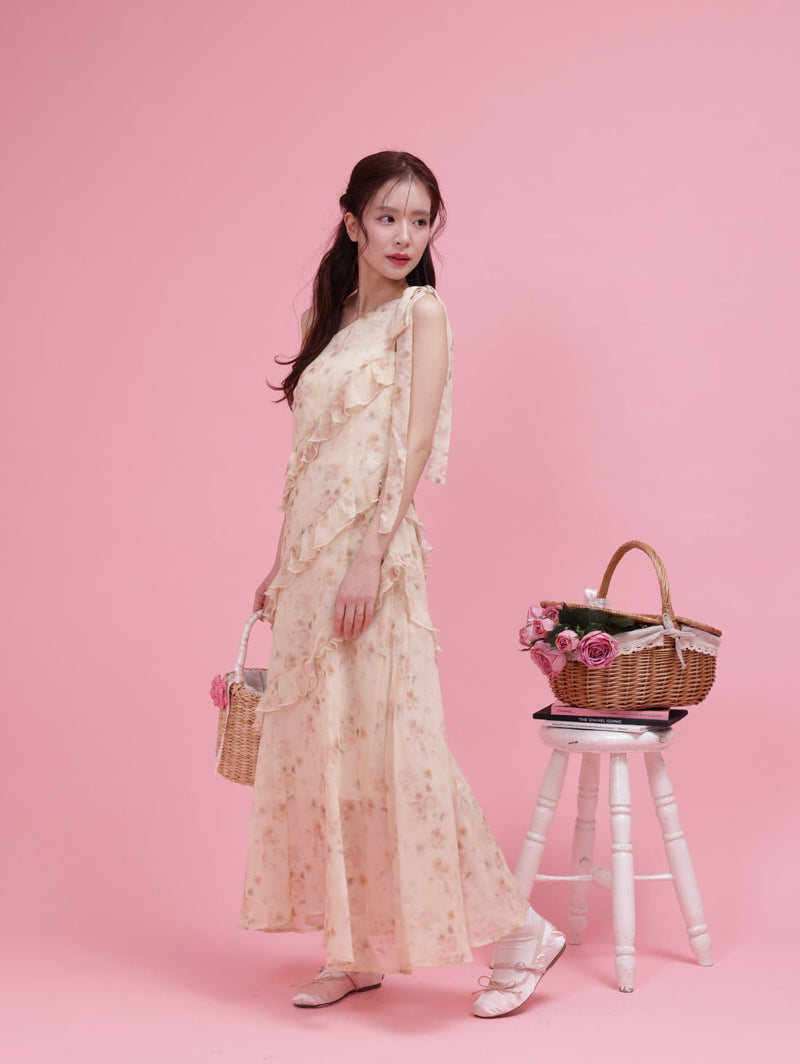 One Shoulder Fleur Dress – MAISON MARBLE One Shoulder Fleur Dress – MAISON MARBLE