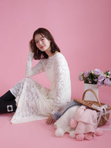 Open Back Lace Dress - MAISON MARBLE