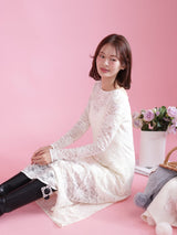 Open Back Lace Dress - MAISON MARBLE