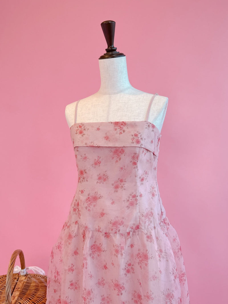 Organdy Rose Dress - MAISON MARBLE