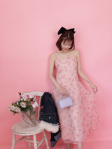 Organdy Rose Dress - MAISON MARBLE