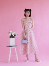 Organdy Rose Dress - MAISON MARBLE