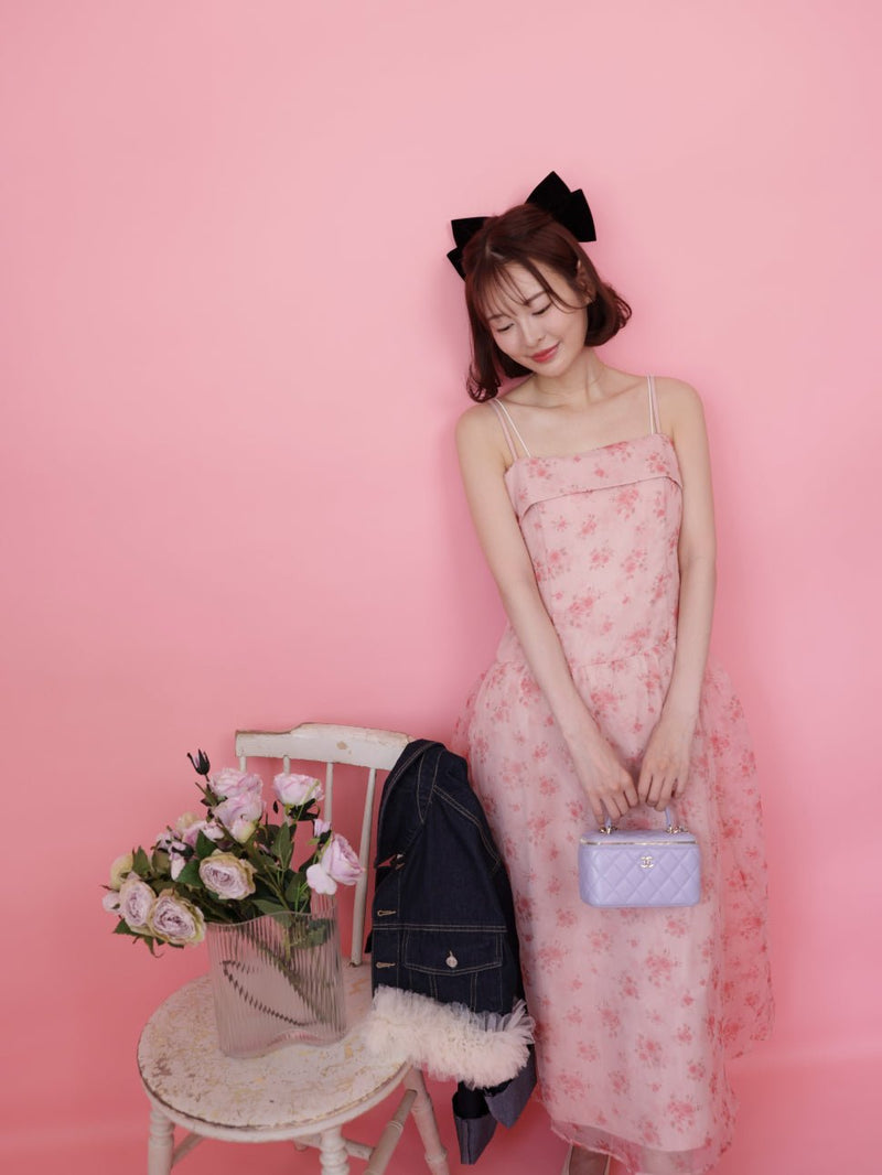 Organdy Rose Dress - MAISON MARBLE