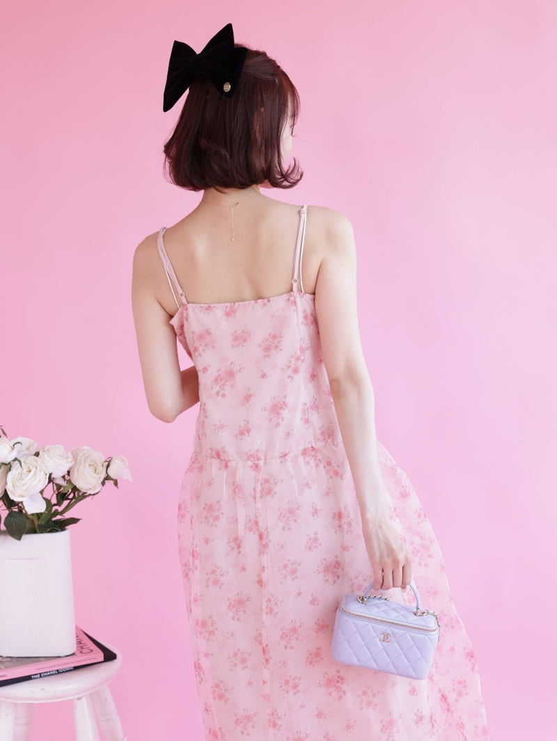 Organdy Rose Dress - MAISON MARBLE