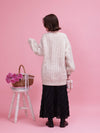 Over Sized Flower Knit - MAISON MARBLE