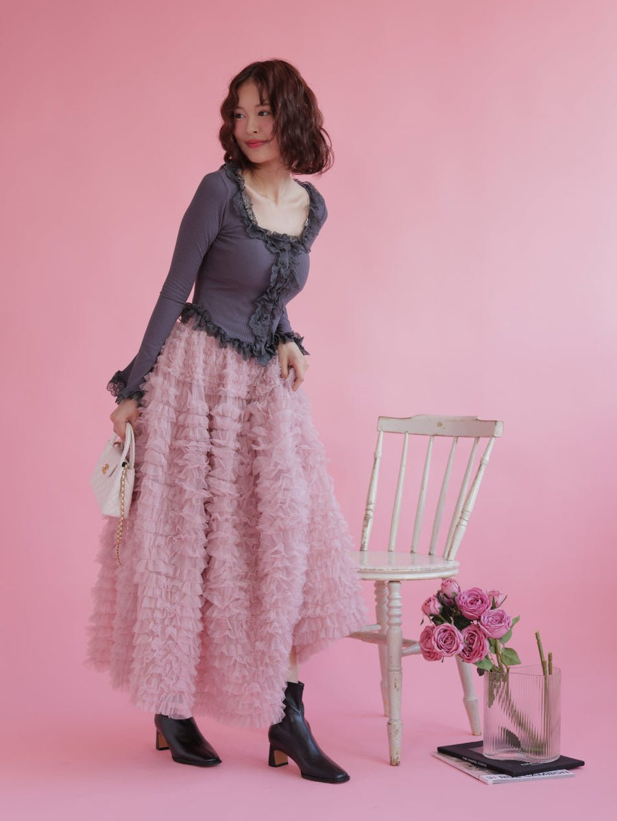♡ MAISON MARBLE Parisienne Tulle Skirt ♡ 在庫調整】Parisienne Tulle Skirt – MAISON MARBLE