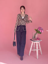 Pearl Stretchy Denim - MAISON MARBLE