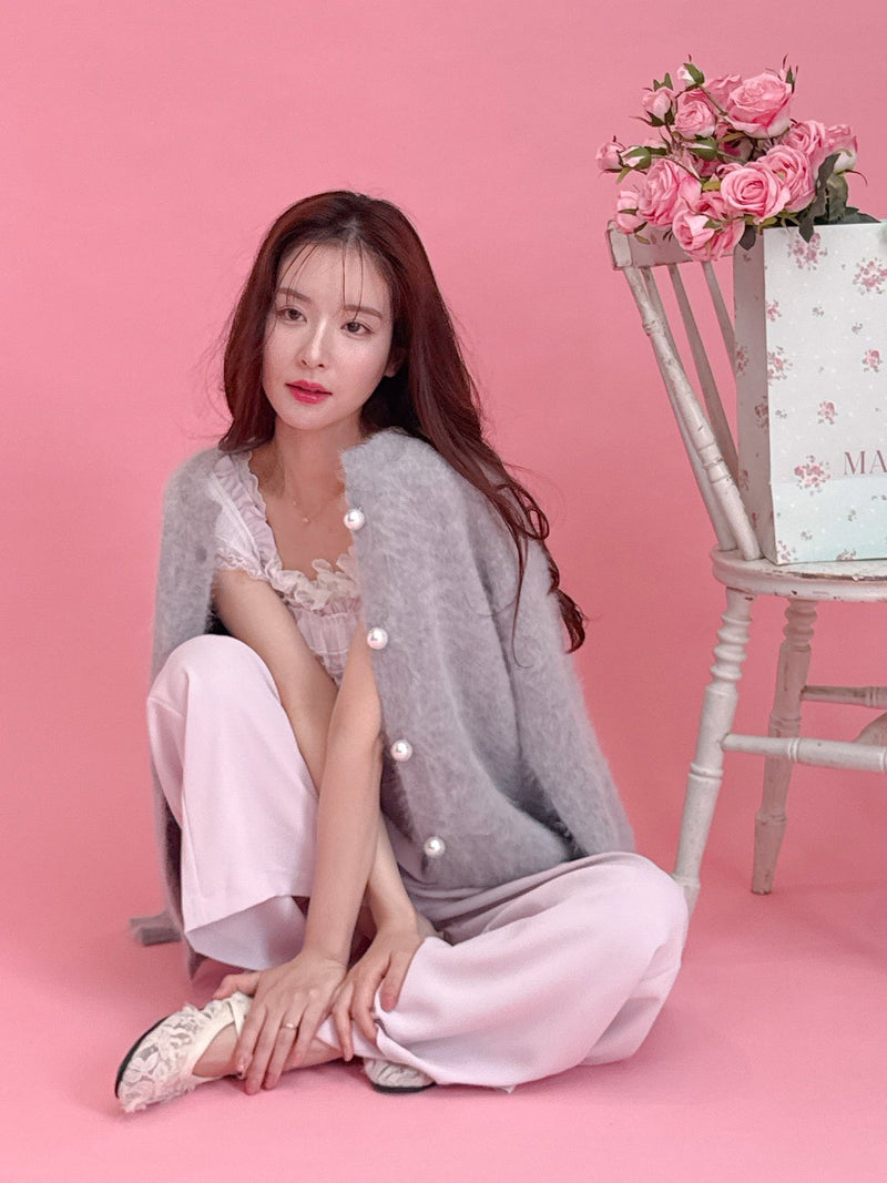 maison marble カーディガン PINK MAISON MARBLEの大人気商品「モヘアカーディガン」の全て♡