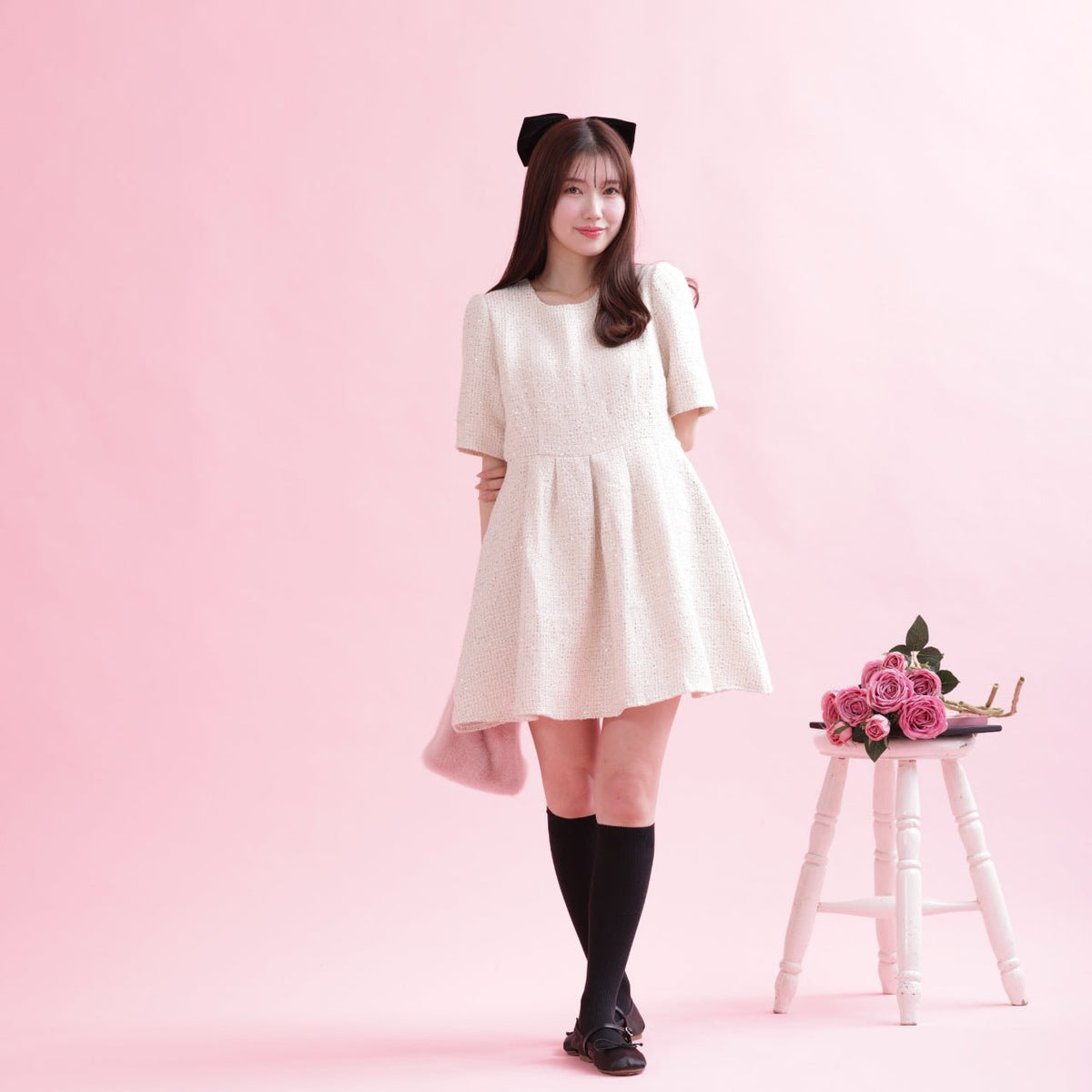 Rose Frill Dress – MAISON MARBLE