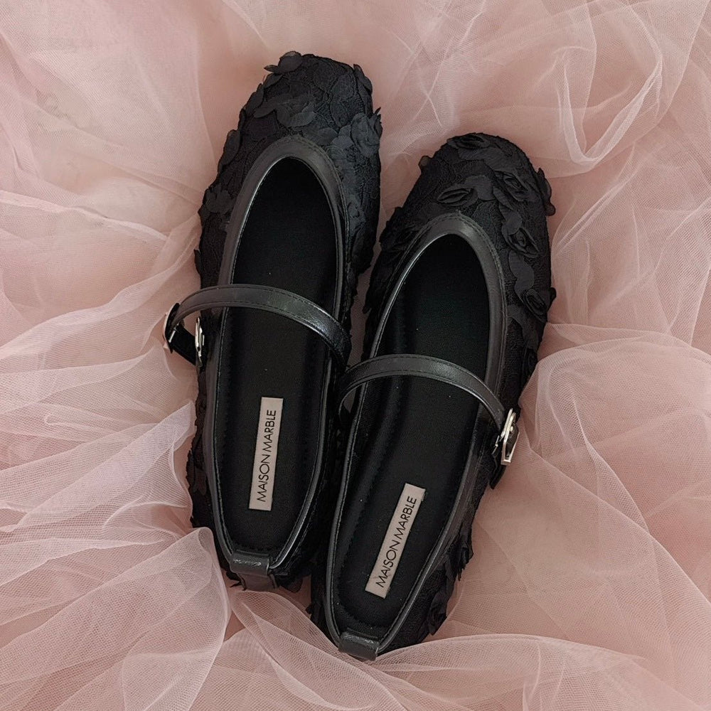 メゾンマーブル ツィードバレリーナシューズ バレエシューズ 在庫調整】Amour Mesh Ballerina – MAISON MARBLE