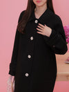 【PRE ORDER】Classic Bijou Button Coat - MAISON MARBLE