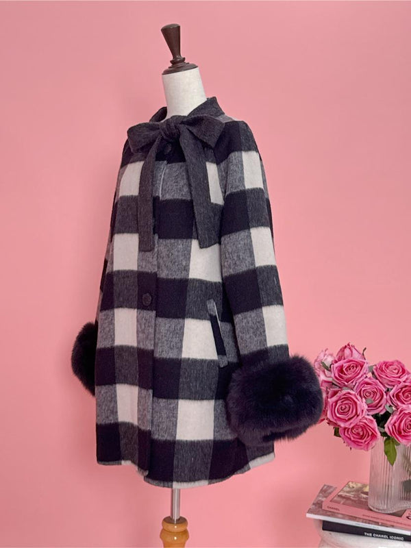 【PRE ORDER】Dolly Check Coat - MAISON MARBLE