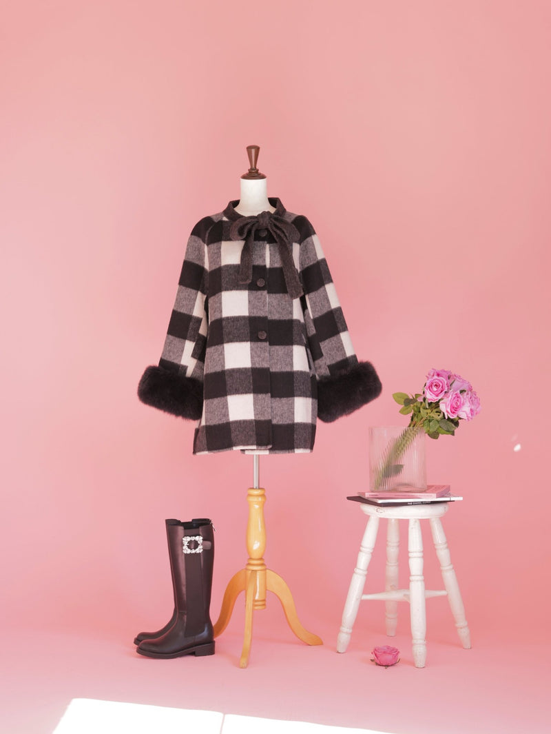 【PRE ORDER】Dolly Check Coat - MAISON MARBLE