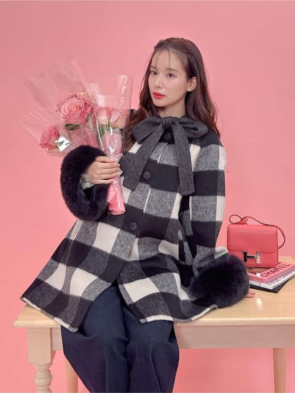 【PRE ORDER】Dolly Check Coat - MAISON MARBLE