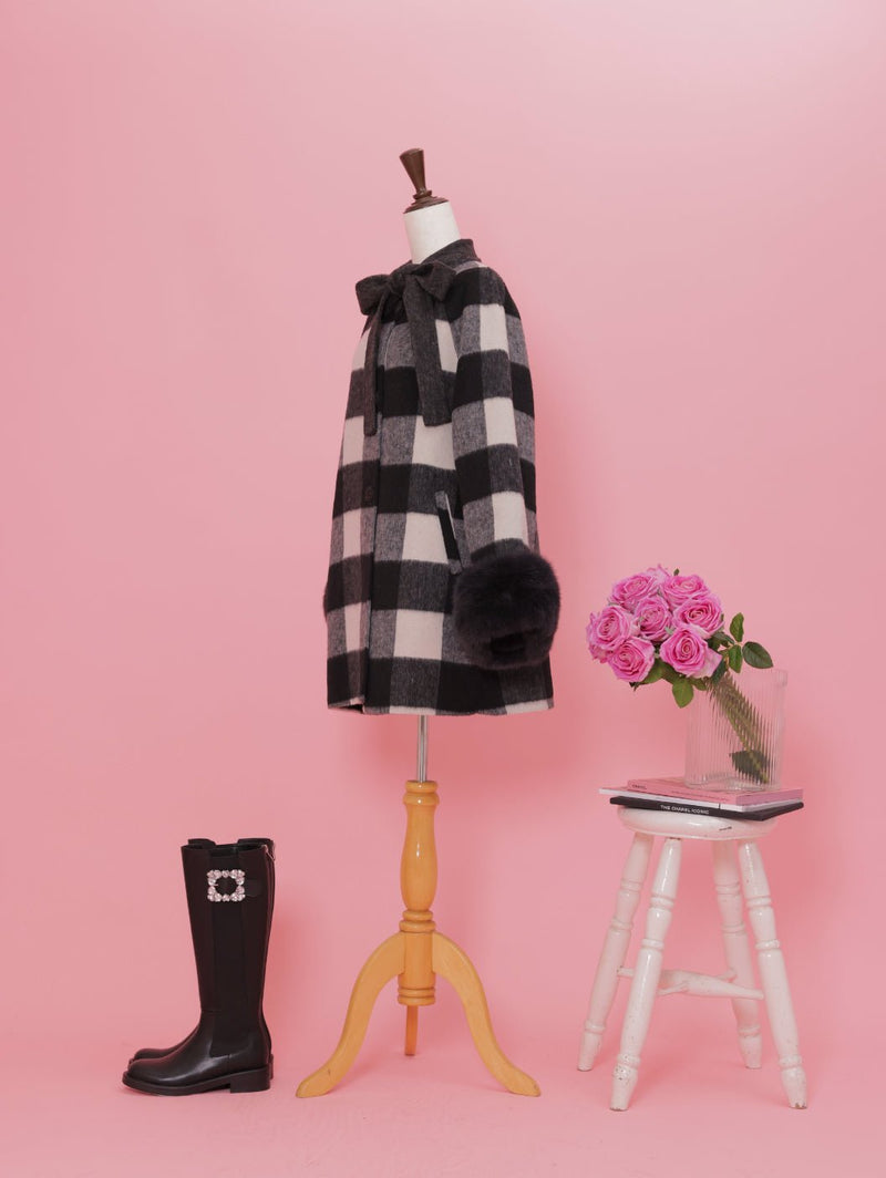 【PRE ORDER】Dolly Check Coat - MAISON MARBLE
