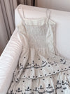 【PRE ORDER】Embroidery Stripe Dress - MAISON MARBLE