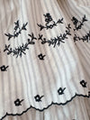 【PRE ORDER】Embroidery Stripe Dress - MAISON MARBLE