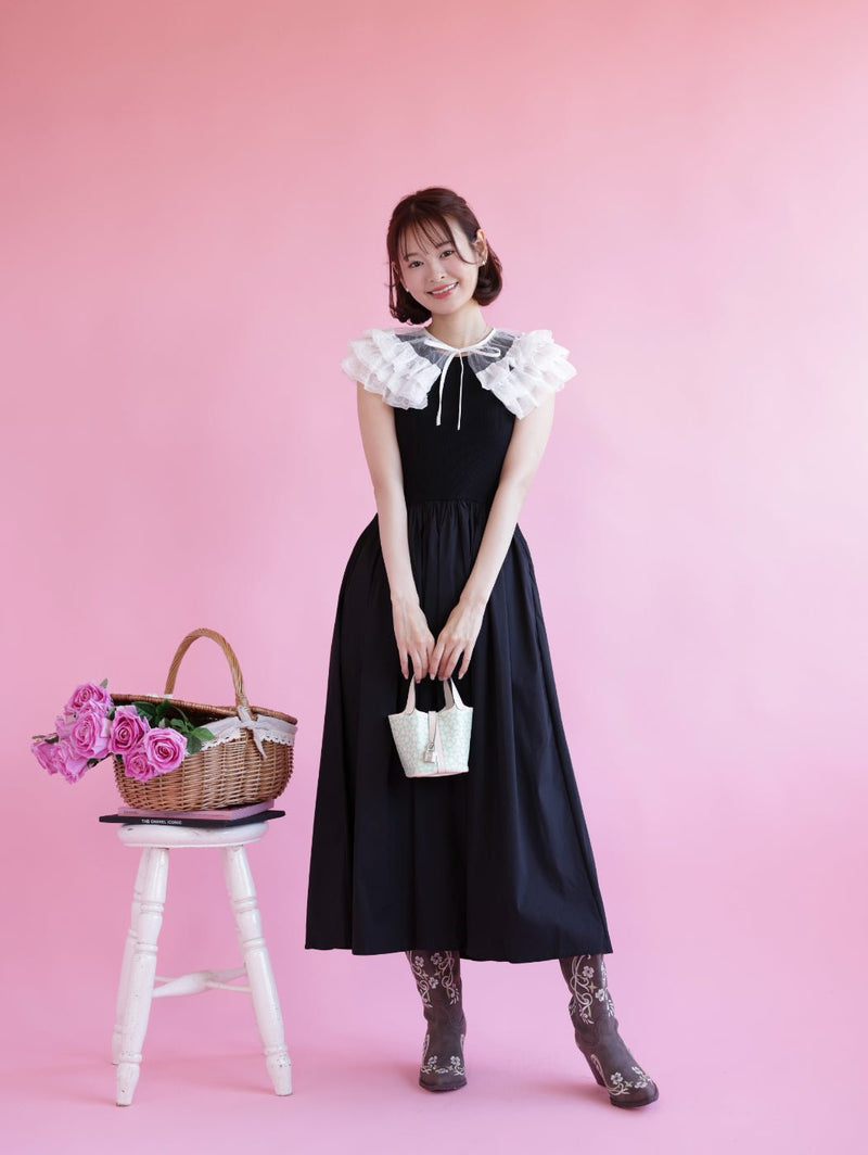 【PRE ORDER】Flower Embroidery Boots - MAISON MARBLE