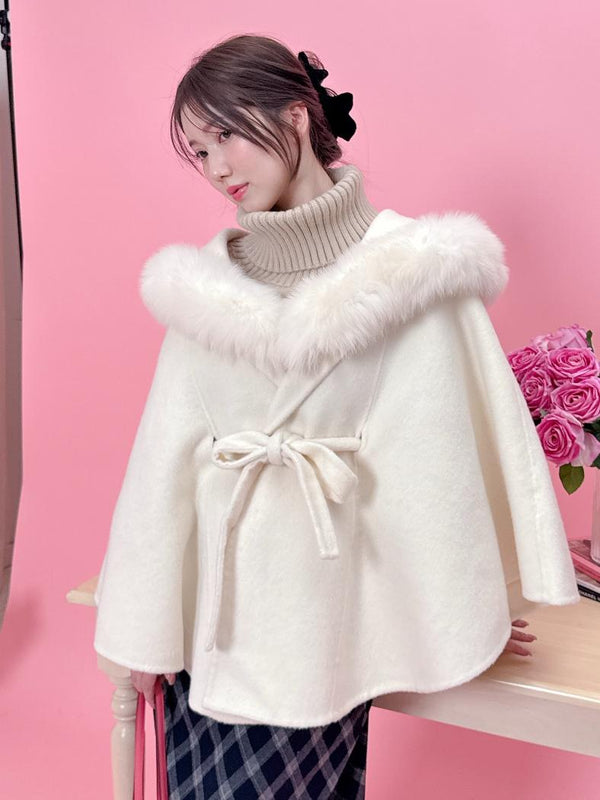 【PRE ORDER】Fur Bunny Cape - MAISON MARBLE