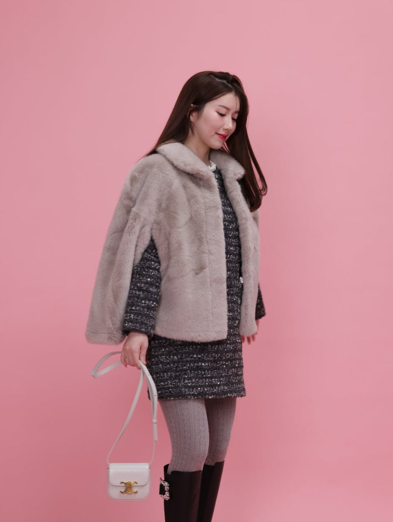 【PRE ORDER】Fur Cape - MAISON MARBLE