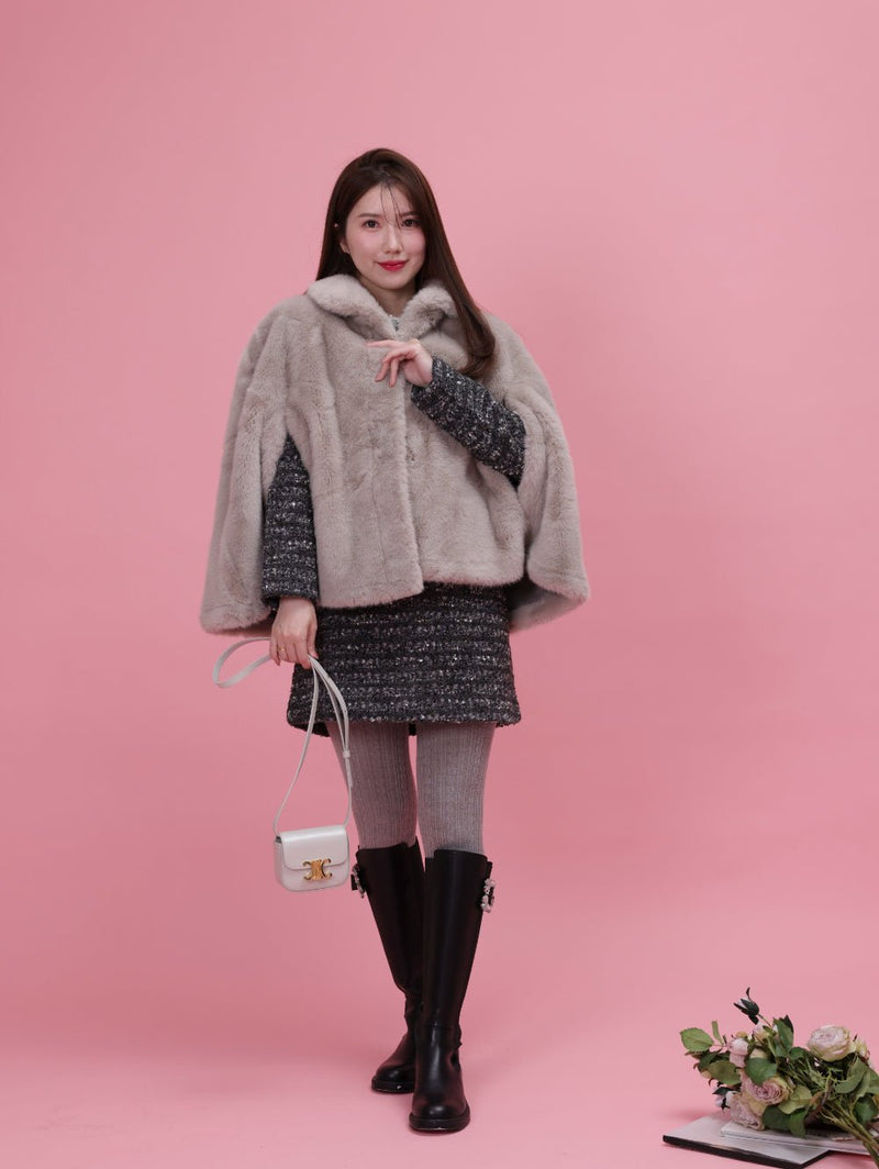【PRE ORDER】Fur Cape - MAISON MARBLE