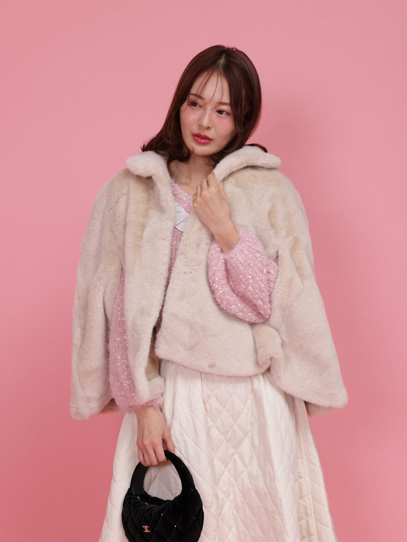 【PRE ORDER】Fur Cape - MAISON MARBLE
