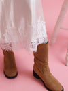 【PRE ORDER】Heart Suede Boots - MAISON MARBLE