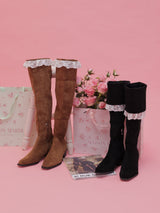 【PRE ORDER】Monet Lace Boots - MAISON MARBLE