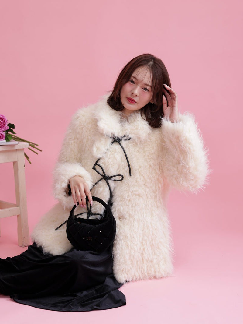 【PRE ORDER】Ribbon Snow Coat - MAISON MARBLE