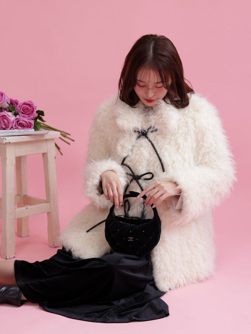【PRE ORDER】Ribbon Snow Coat - MAISON MARBLE