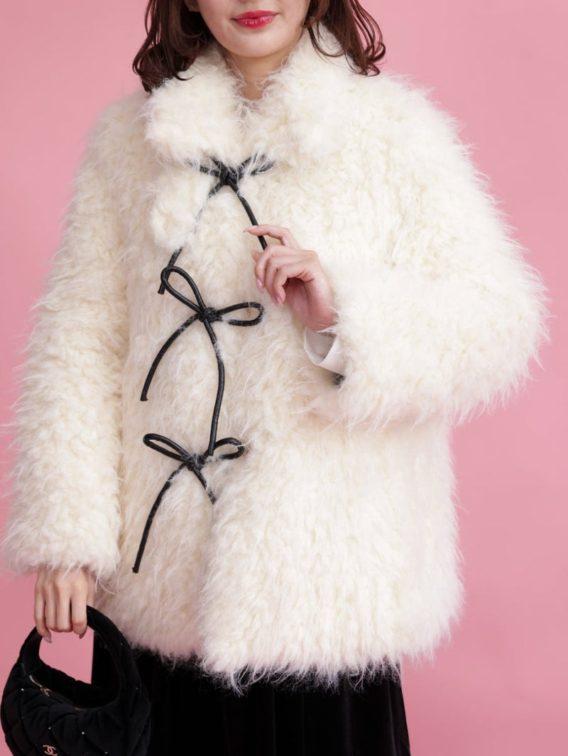 【PRE ORDER】Ribbon Snow Coat - MAISON MARBLE