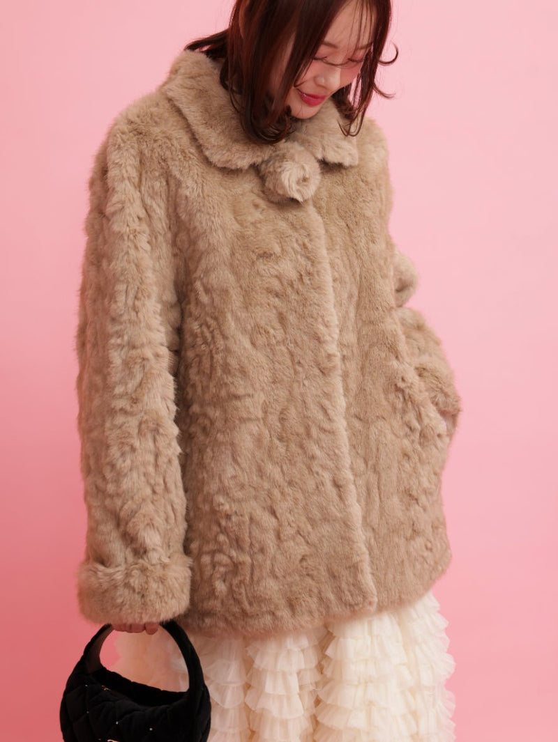 【PRE ORDER】Rose Point Fur Coat - MAISON MARBLE