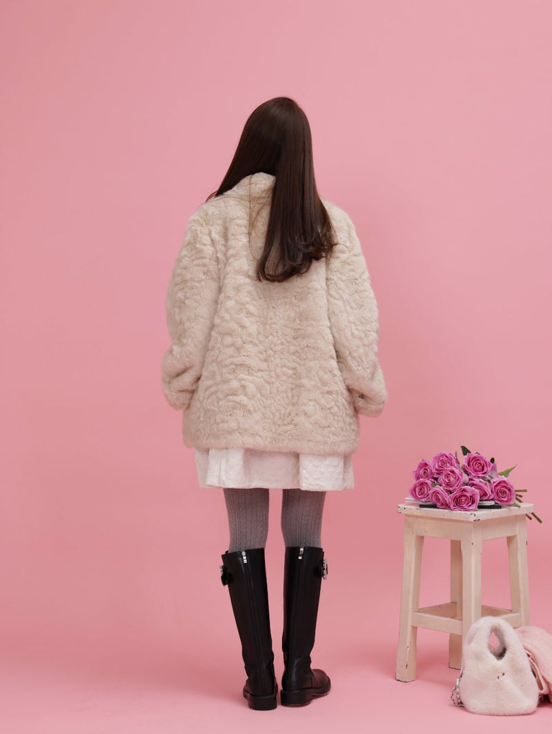 【PRE ORDER】Rose Point Fur Coat - MAISON MARBLE