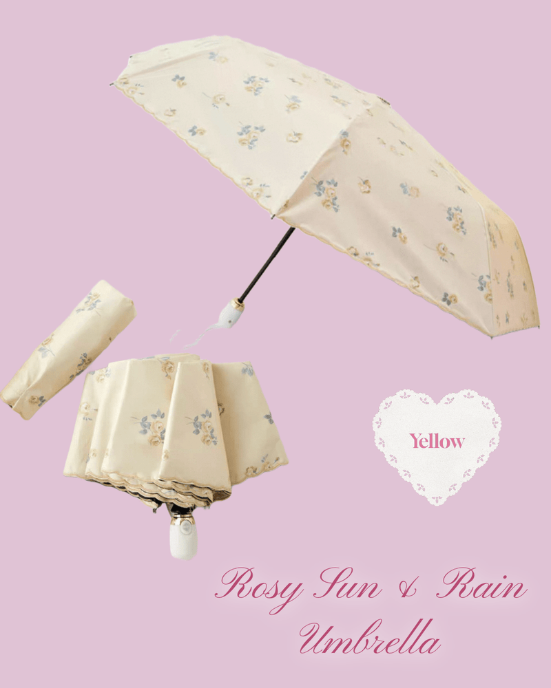 【PRE ORDER】Rosy Sun & Rain Umbrella - MAISON MARBLE