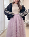 【PRE ORDER】Side Lace Frill Jumper - MAISON MARBLE