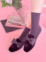 【PRE ORDER】Suede Ribbon Loafers - MAISON MARBLE