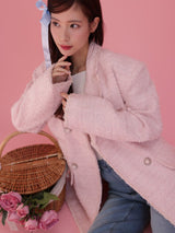 【PRE ORDER】Tina Pink Tweed Jacket - MAISON MARBLE