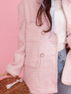 【PRE ORDER】Tina Pink Tweed Jacket - MAISON MARBLE