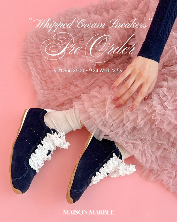 【PRE ORDER】Whipped Cream Sneakers - MAISON MARBLE